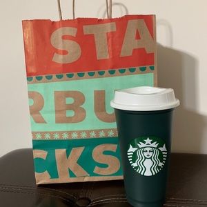 Set of Two Starbucks 2020 Green Color Changing Hot Cup